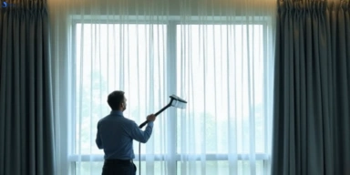 Commercial curtain stain removal service bedford-road-vic hotels offices restaurants